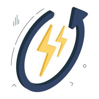 Enerji geri dönüşümünün son moda vektör tasarımı