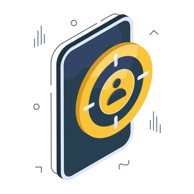 Başlık avı simgesi, düzenlenebilir vektör 