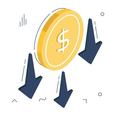 Dolar durgunluğunun en iyi indirme simgesi 