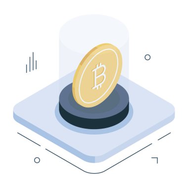 Bitcoin 'in bir simge tasarımı