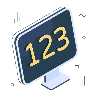 Matematik eğitiminin yaratıcı tasarım ikonu