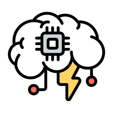 An icon design of brain power 