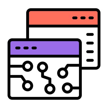 Web sitelerinin moda tasarım simgesi 