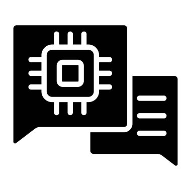 Akıllı sohbetin vektör tasarımı 