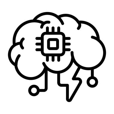 An icon design of brain power 