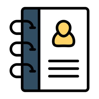 Premium download icon of contact book