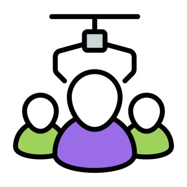 Seçili çalışanın moda tasarım simgesi 