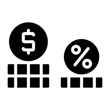 Dolar paralarının düzenlenebilir tasarım simgesi 