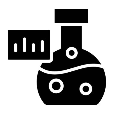      Kimyasal deneyin moda vektör tasarımı