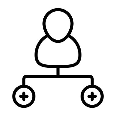 Kullanıcı ağının modern tasarım simgesi