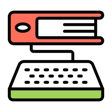 E-kitabın güzel bir tasarım simgesi