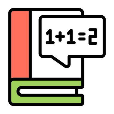 Matematik kitabının güzel bir tasarım simgesi