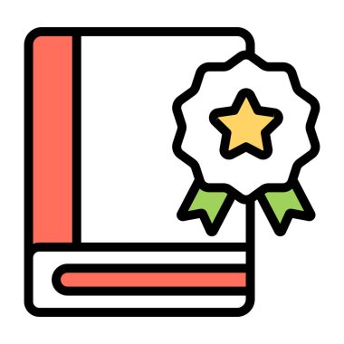 En iyi kitabın yaratıcı tasarım simgesi