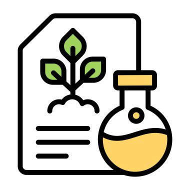 Deneylerin düz tasarım simgesi