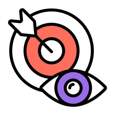 Hedef izleme için bir moda tasarım simgesi