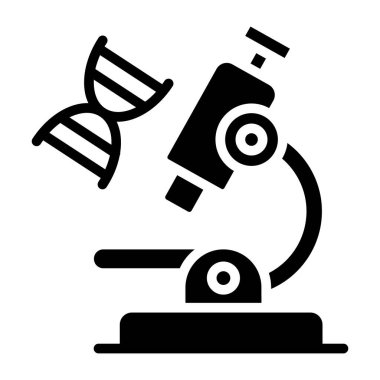 Mikroskobun modaya uygun tasarım simgesi