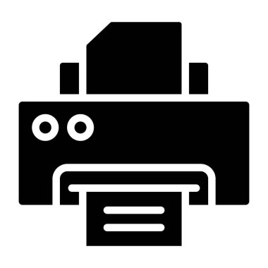 Yazıcının kabartma tasarım simgesi