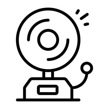 Okul çanının güzel bir tasarım simgesi.