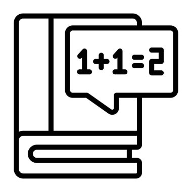 Matematik kitabının güzel bir tasarım simgesi