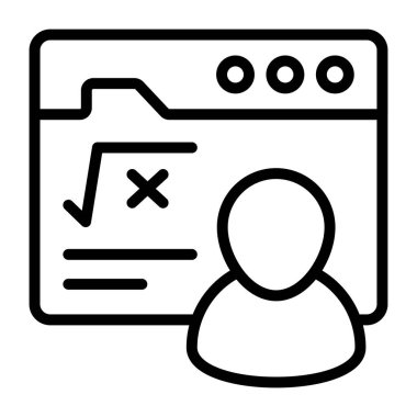 Çevrimiçi matematik eğitiminin mükemmel tasarım simgesi