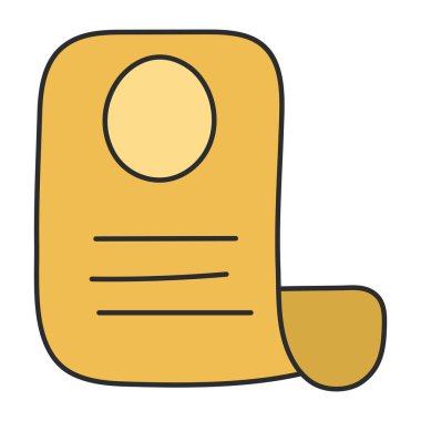 Faturanın yaratıcı tasarım simgesi