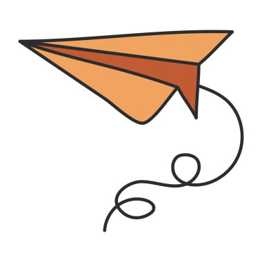 Creative design icon of Send message