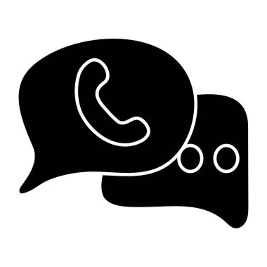 Telefon sohbetinin yaratıcı tasarım simgesi