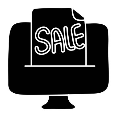 Çevrimiçi satışın sağlam bir simge tasarımı