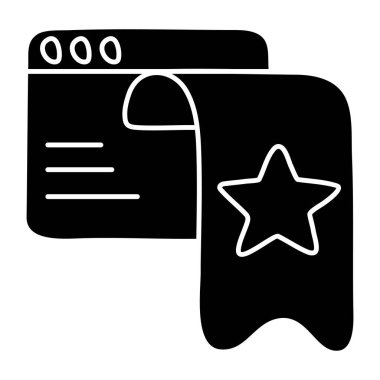 Favori web sitesinin yaratıcı tasarım simgesi