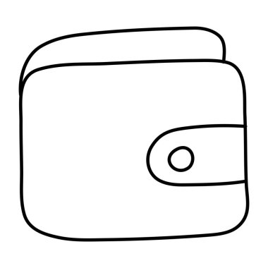 Cüzdanın modaya uygun tasarım simgesi