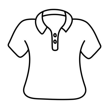 Gömleğin çizgi tasarım simgesi