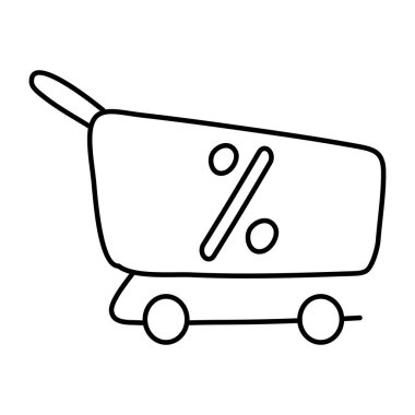 İndirim için bir moda tasarım simgesi