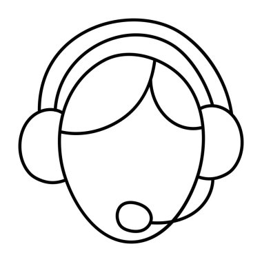 Müşteri hizmetlerinin mükemmel tasarım simgesi