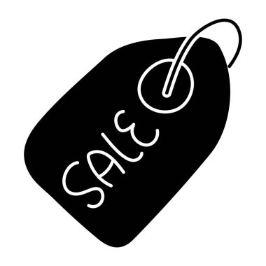 Satış etiketinin eşsiz tasarım simgesi