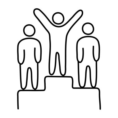 Sıralama podyumunun bir simge tasarımı