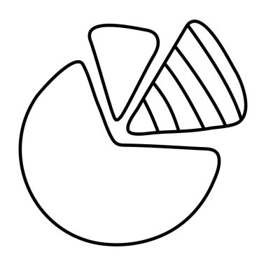 Dilim grafiğinin eşsiz tasarım simgesi 