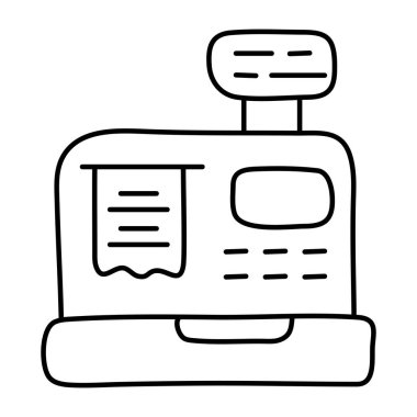 Yazar kasanın premium indirme simgesi 