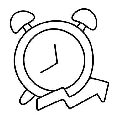 Alarm saatinin modern tasarım simgesi