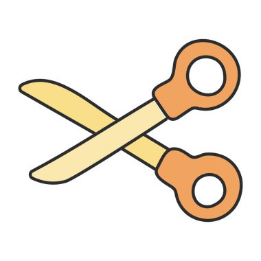 Makasların modaya uygun vektör tasarımı