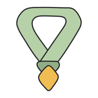 Renkli bir madalya tasarımı ikonu