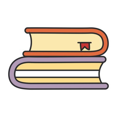 Kitapların yaratıcı tasarım simgesi