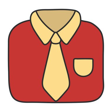 Resmi gömleğin simge tasarımı