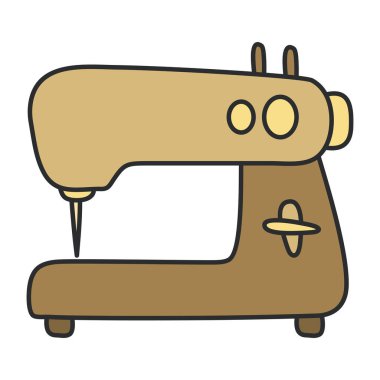 Dikiş makinesinin moda tasarım simgesi