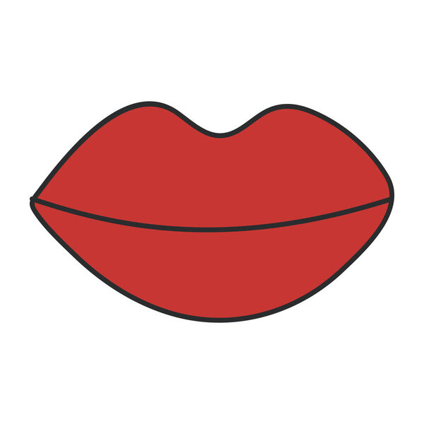 Modern design icon of lips
