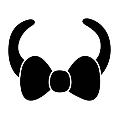 Saç bandının katı tasarım simgesi