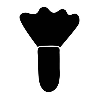 Güzel bir allık fırçası tasarımı simgesi