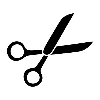 Katı bir makas tasarım simgesi