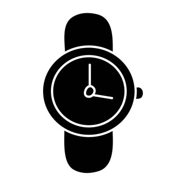Premium design icon of watch clipart