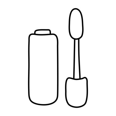 Renkli bir rimel tasarımı simgesi