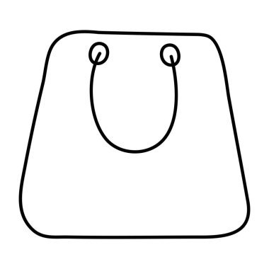 Çantanın doğrusal tasarım simgesi